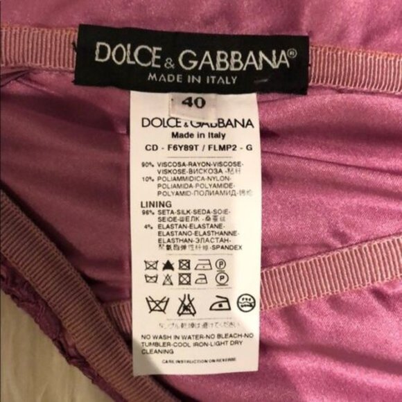 Dolce & Gabbana Fuchsia Lace Strapless Dress $2,350 IT40 US4 - Picture 11 of 15